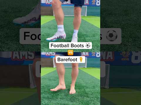 FOOTBALL BOOTS vs BAREFOOT ⚽️🦶
