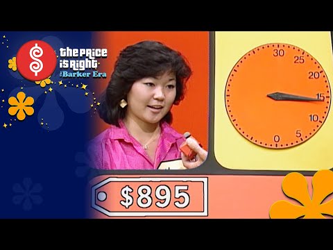 College Student Quickly Conquers CLOCK GAME For Cool Prizes! - The Price Is Right 1984
