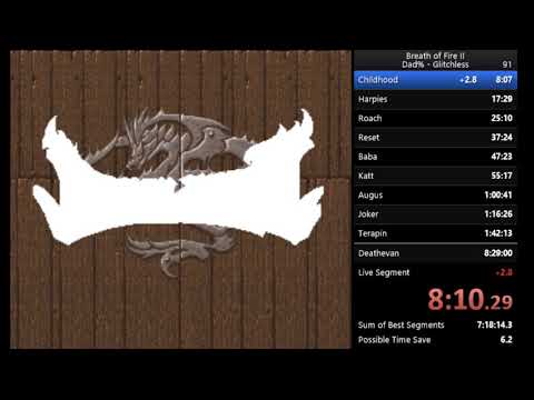 Breath of Fire II Glitchless - 8:18:45 (old PB)