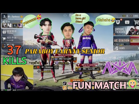 Nv Paraboy RRQ Earnny, Senior | 37 Kills | Earnny Trolling Paraboy😂 | Most Funny Match Don't Miss😁 |