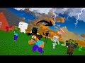 Monster School Imposter Dinosaurs T Rex Surprise Zoo Visit Minecraft Animation
