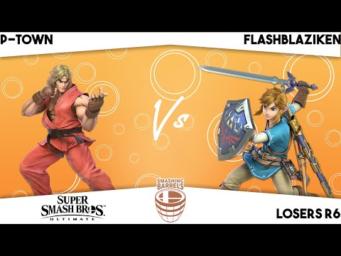 SB6 Singles — P-Town (Ken) vs FlashBlaziken (Link) —  Losers R6 — Smash Ultimate