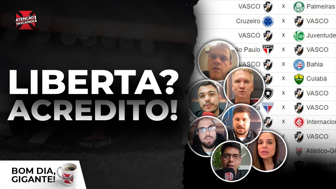TEM VAGA! VASCO TERÁ 39 PONTOS EM DISPUTA NO BRASILEIRO PARA CHEGAR À LIBERTADORES. TIME DO AV OPINA