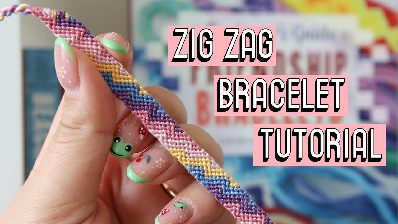 Zig Zag Bracelet Tutorial [CC] || Friendship Bracelets