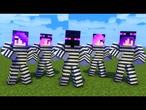 MONSTER SCHOOL : PRISON ENDERMAN FAMILY DANCE JOANA MEME - MINECRAFT ANIMATION
