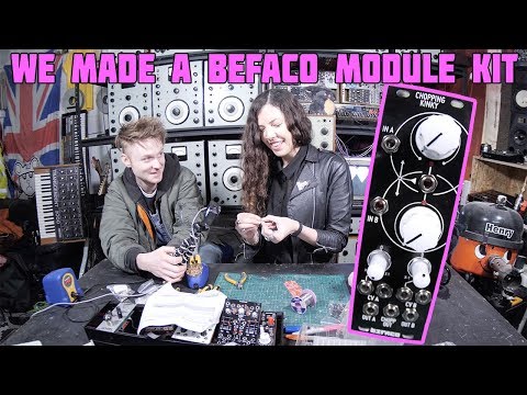 My girlfriend and I built a BEFACO Chopping Kinky Modular Synth Kit