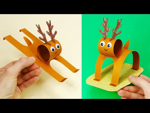 DIY paper crafts Paper toys Christmas crafts deer