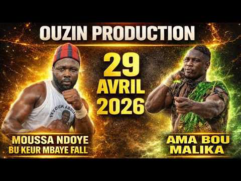 Direct Arène  National combat Moussa Ndoye vs Ama Bou Malika journée Ouzin production