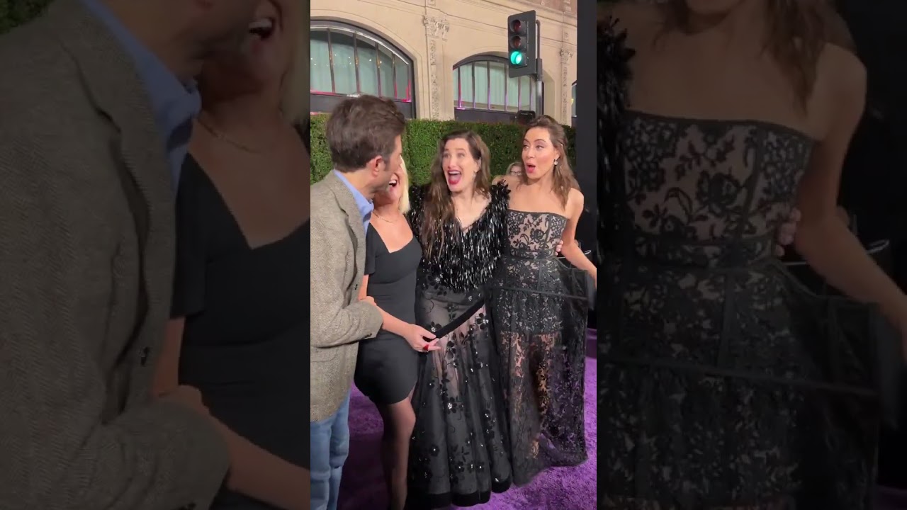 Members of the Pawnee Parks & Rec Department have arrived at the premiere of Agatha All Along