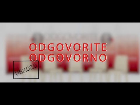 ODGOVORITE ODGOVORNO - USKORO NA TV SLON