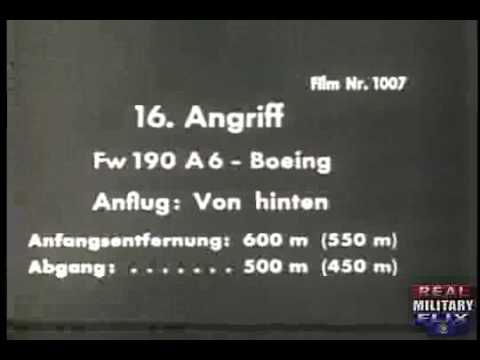 LUFTWAFFE FIGHTER GUN CAMERA FOOTAGE - Documents Attacks on Allied Fighters and Bombers (Part 2)