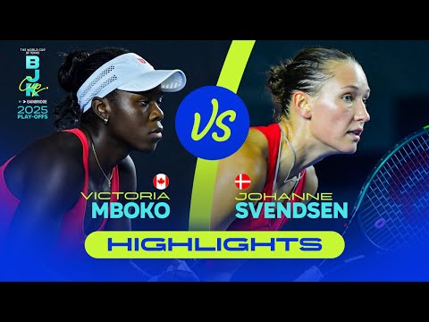 Victoria Mboko (CAN) vs Johanne Svendsen (DEN) | 2025 Billie Jean King Cup Play-offs | Highlights