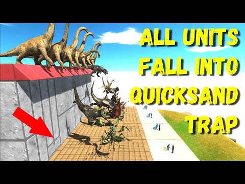All Units Fall Into Quicksand Trap - Animal Revolt Battle Simulator