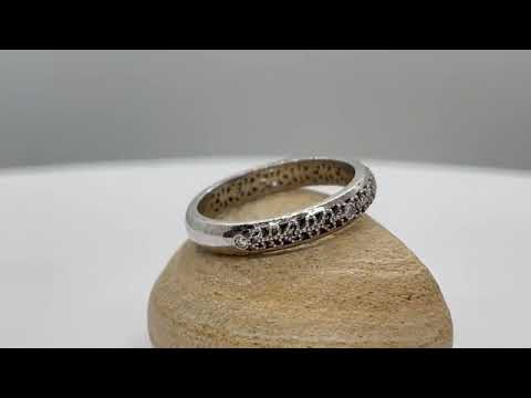 Diamond Wedding Band with Vintage Milgrain Filigree Hearts Video LS5326