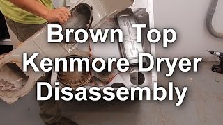 How to Disassemble a Brown Top Kenmore Dryer