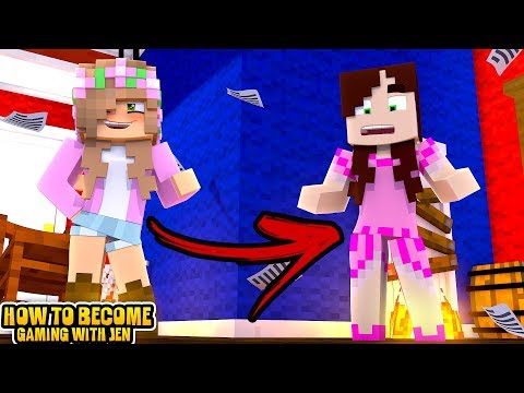 LITTLE KELLY BECOMES GAMING WITH JEN!! | Minecraft Little Kelly