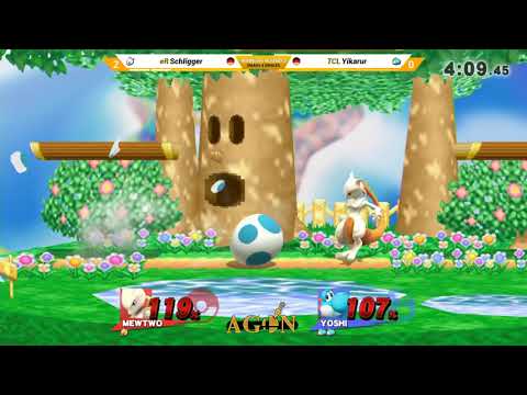 AGON N2 - Schligger (Mewtwo) Vs. Yikarur (Yoshi) - Winners Round 3 - Smash 4 Singles