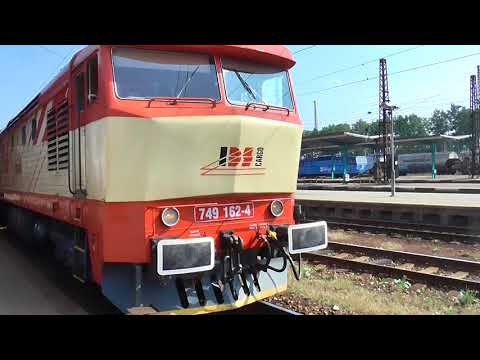 Zamračená neboli Bardotka, motorová lokomotiva 749.162-odjezd (FHD)