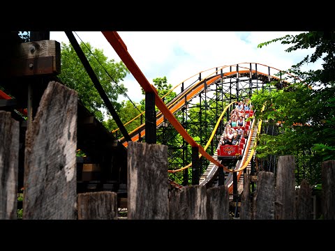 Off-ride footage of a Wildcat train