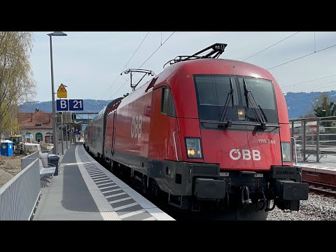 ÖBB 1016/1116 Taurus in Lindau und Lochau-Hörbranz