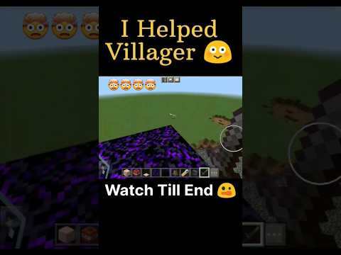 I Helped Villager In Minecraft Pocket Edition 1.20 Update🤯🔥 #minecraft #shorts #viral