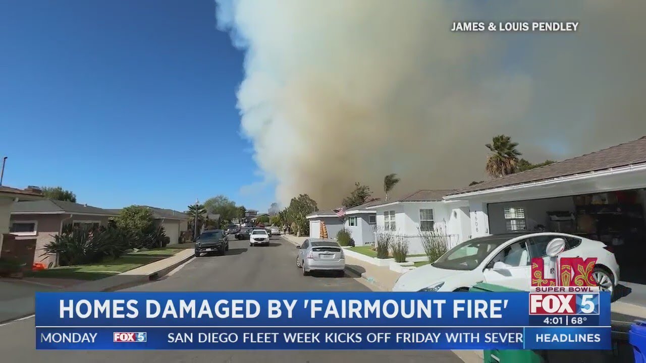 Homes damaged by 'Fairmount Fire'