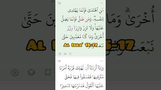 Download lagu Surat Al Isra' ayat 15-17#short #belajartartilquran #1menitbermanfaat mp3
