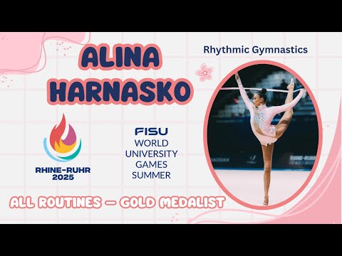 Alina Harnasko (AIN) – All 4 Routines | Gold Medalist at FISU Games 2025