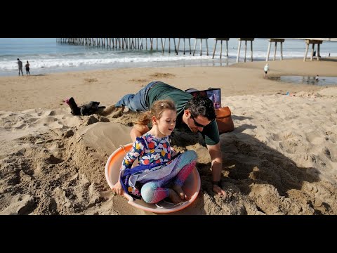 Christmas on the beach in Southern California as rest of country copes