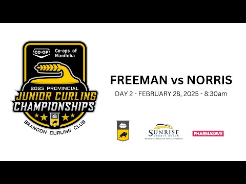 FREEMAN vs NORRIS - 2025 CO-OPS of Manitoba Junior Provincial Championship (Day 2)