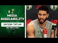 Jayson Tatum ENJOYED Playing with Kyrie Irving | Celtics Media Availability