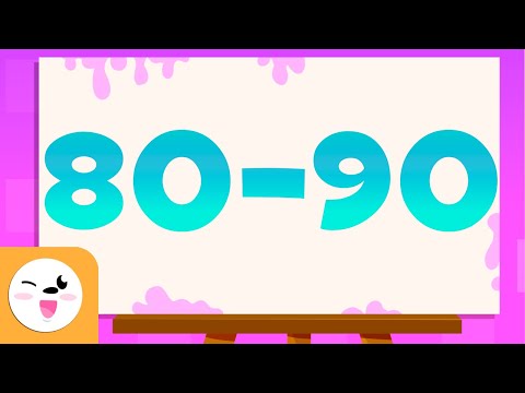 Devine les numéros de 80 à 90 - Apprends à écrire et à lire les numéros de 1 à 100