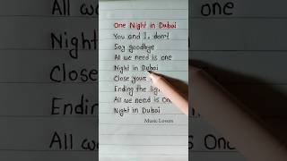 Download lagu One Night In Dubai 🌆 ~ Arash ft. Helena #lyrics #shorts mp3