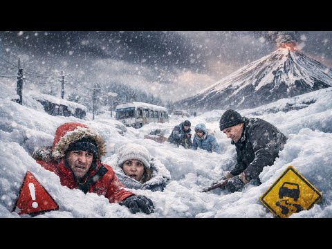 A 6 meter high snowfall paralyzes Russia! Residents are trapped, the Kamchatka region is completely