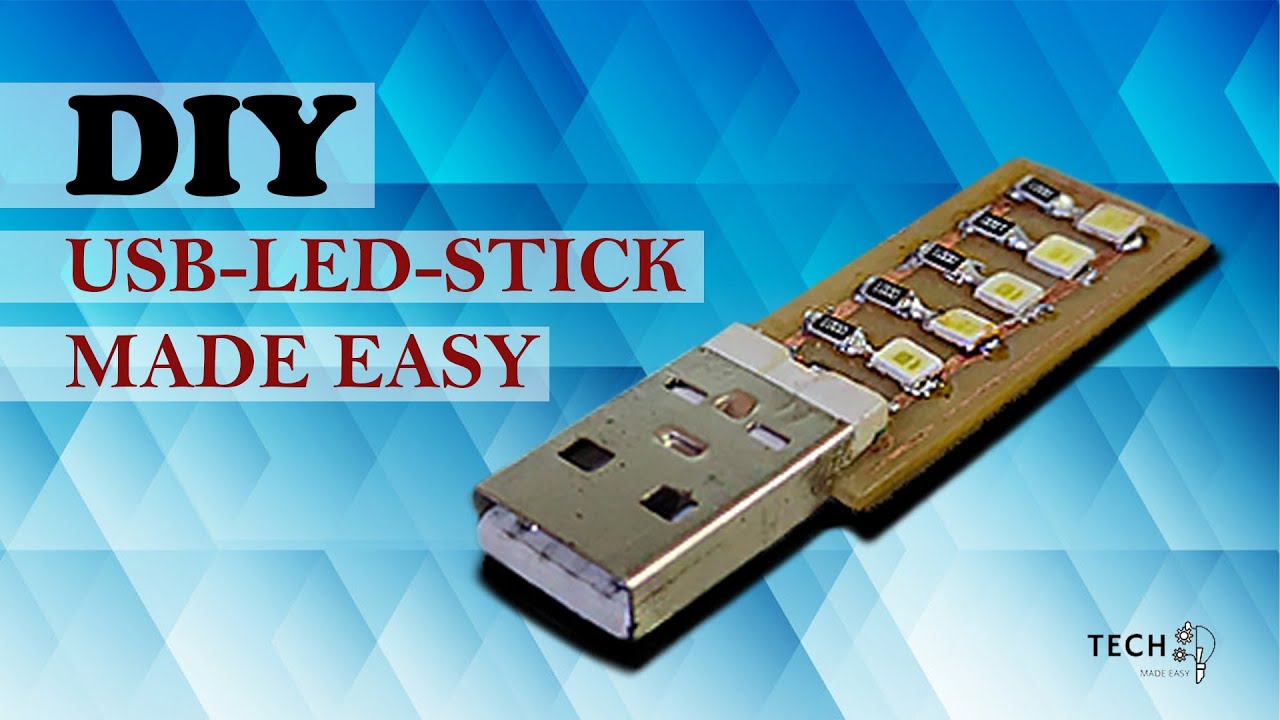 USB LED light, with SMD LED's and SMD resistors