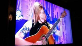 Emily Anne Reed watches her audition live!