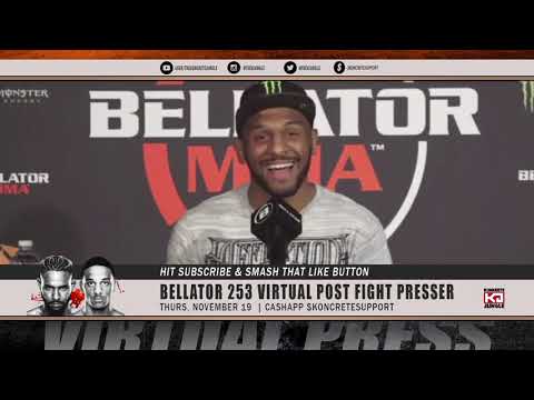 AJ McKee Submission Win vs Darrion Caldwell In RD 1 Bellator 253 Post Fight Virtual Press Conference