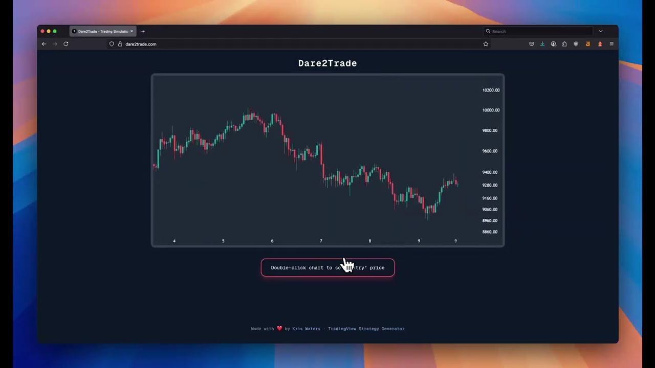 Trading simulation game demo video