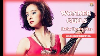 Line Distribution: Wonder Girls - Baby Don&#39;t Play (Color Coded)