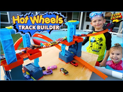 ????Swimming Pool Jump Challenge: Hot Wheels Unlimited Track Builder #3