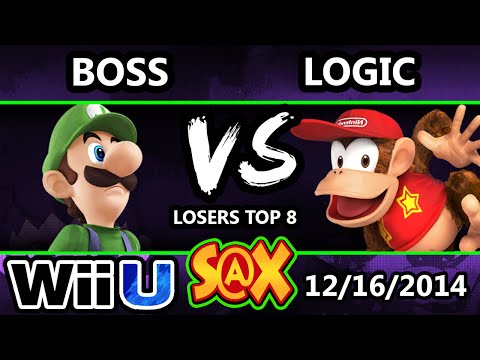 S@X - WS | Boss (Luigi) Vs. VGBC | Logic (Olimar, Diddy) SSB4 Losers Top 8 - Smash 4 Wii U