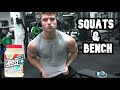 SQUATS AND BENCH W/ CURTIS | GHOST WHEY TASTE TEST
