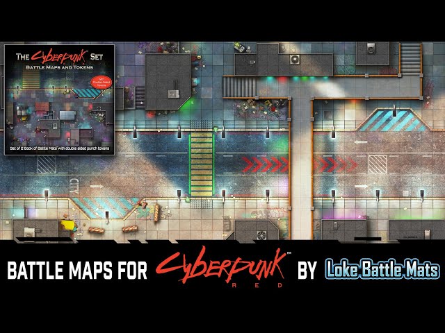 Vídeo relacionado con Loke Battle Mats - The Cyberpunk Set: Books of Battle Mats & Tokens for Cyberpunk Red