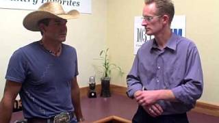 Jason Meadows in studio with Alan