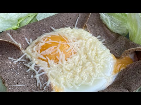 Galette bretonne de blé noir /sarrasin/. Вкусные французские блины на гречневой муке.French galette.