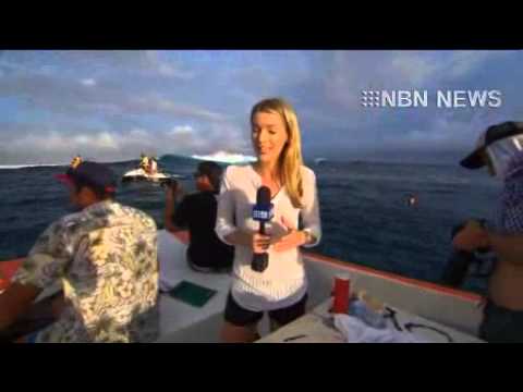 Ace trumps King - the Central Coast's Adrian Buchan beats Kelly Slater to the crown at Teahupoo.