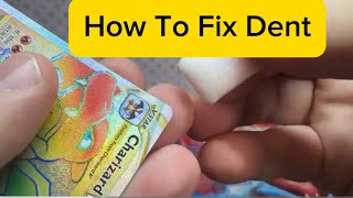 How to Fix a Dent: My Charizard Pokemon Card
