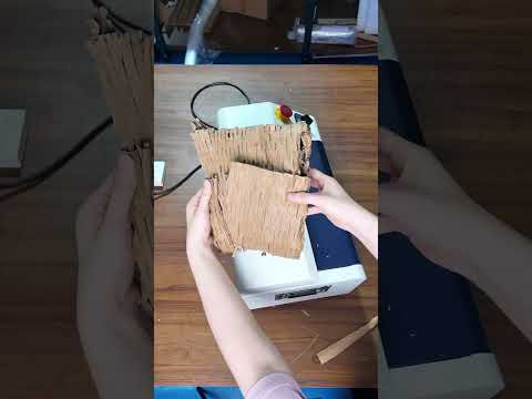 Produce Cardboard Mesh by yourselves, Reuse Waste for Packing Materials by a Cardboard Shredder.
