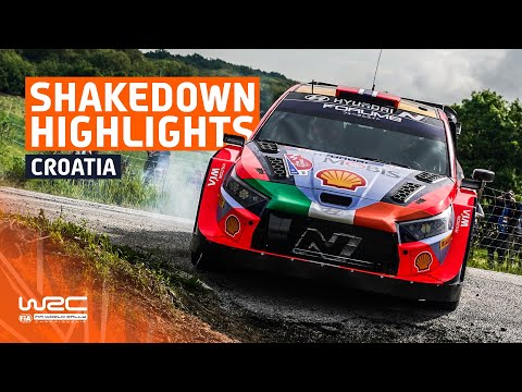 WRC 2024 ラリー・クロアチア シェイクダウンハイライト動画