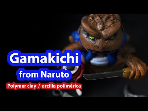 Gamakichi from Naruto Polymer clay